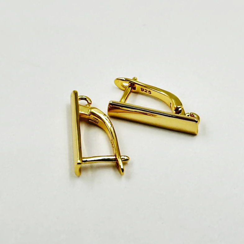 Швензы Геометрия цвет золото 17,9*4,3мм